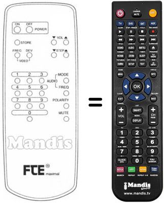 Comandament a dist&agrave;ncia equivalent ESR 1500 (ver. 2)